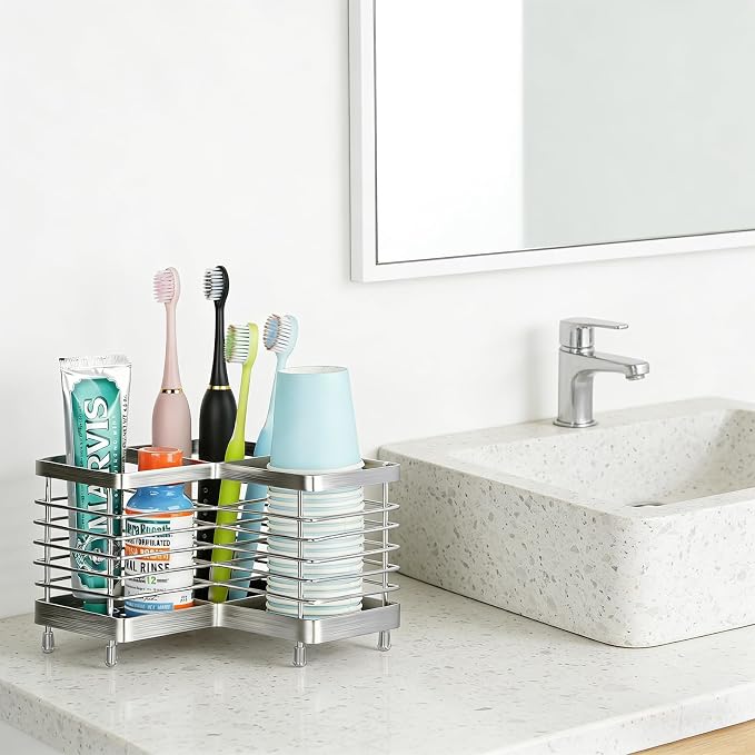 MYITYARD Toothbrush Holders for Bathrooms, Stainless Steel Electric Toothbrush - Image 6