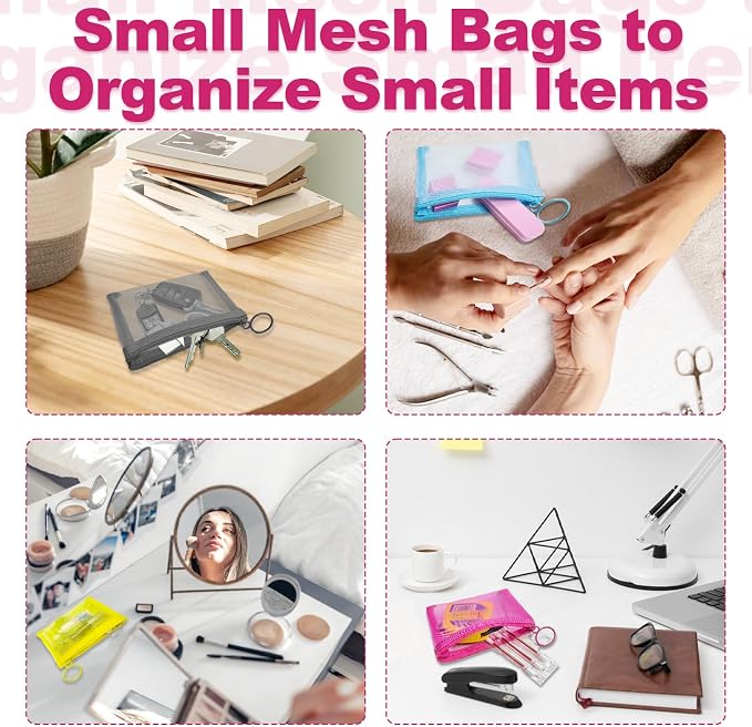 Mini Mesh Pouches, Small Mesh Bags - Image 4