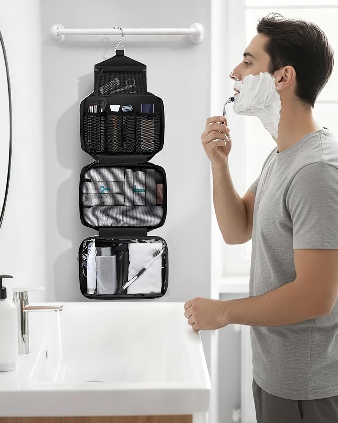 Maliton Toiletry Bag for Men & Women Travel Toiletry Bag Hanging Toiletry Bag - Image 7