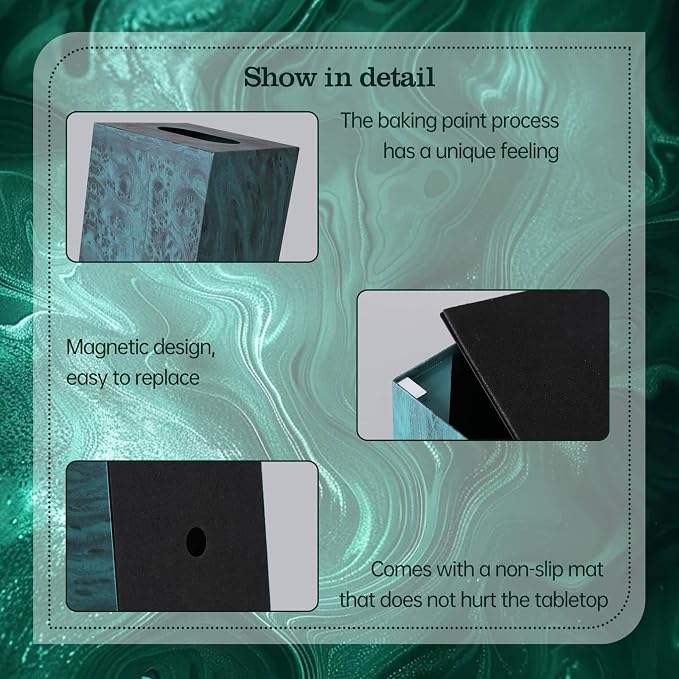 Metal Square Tissue Box lid, Modern Facial Tissue Holder - Image 9