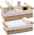 Round Paper Rope Storage Basket, Wicker Baskets by Unknown