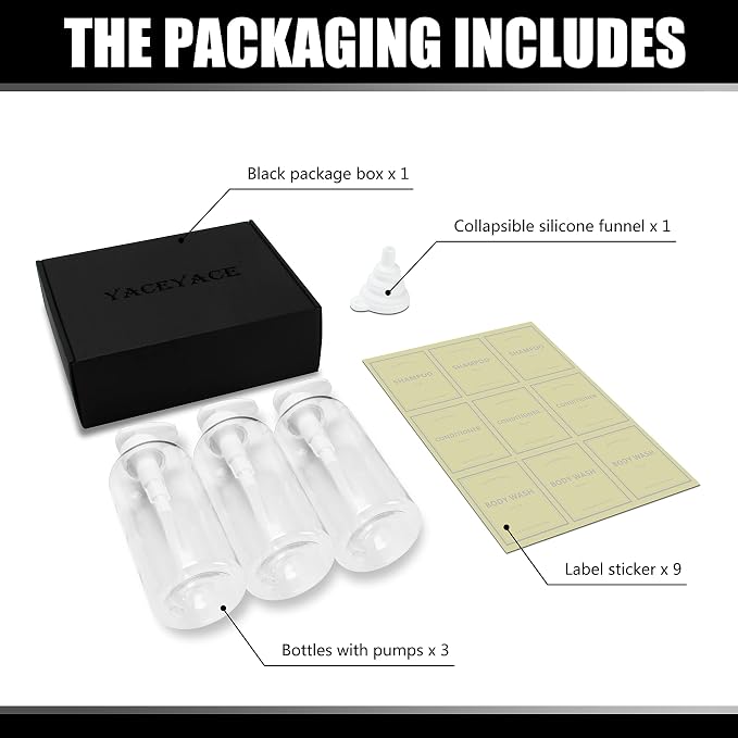 3pcs Refillable Shower Dispensers - Image 6
