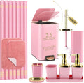 Bathroom Sets with Shower Curtain and Rugs Bathroom Accessories Set Pink by BetterbathroomwithXLHOME