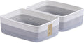 Large Shallow Organizing Baskets 15x11x5.1 Inches by MiniArkStorageBasketsHome