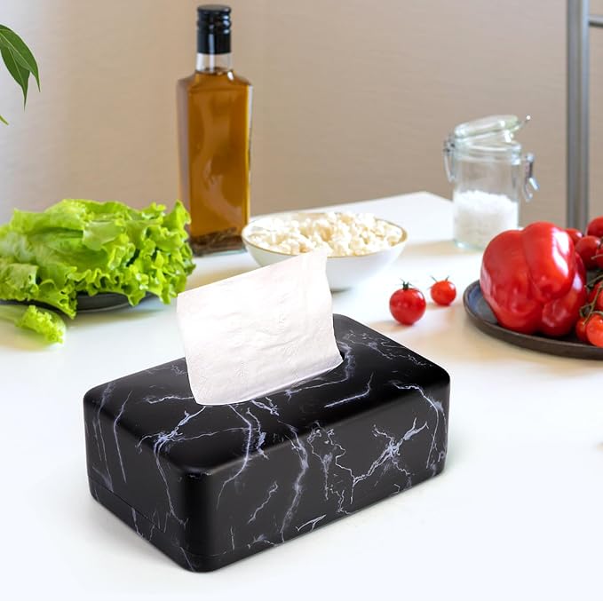 Tissue Box Holder, Rectangular Napkin Dispenser Box Cover, Restaurant - Image 7
