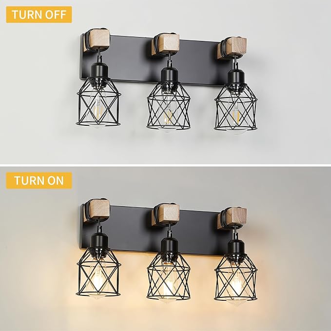 ​3-Light Farmhouse Bathroom Vanity Light - Image 4
