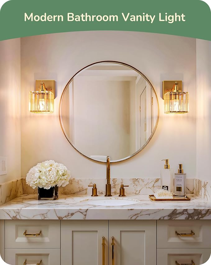 EDISHINE Hardwired Bathroom Vanity Light, Modern Bathroom Lighting Fixtures - Image 5