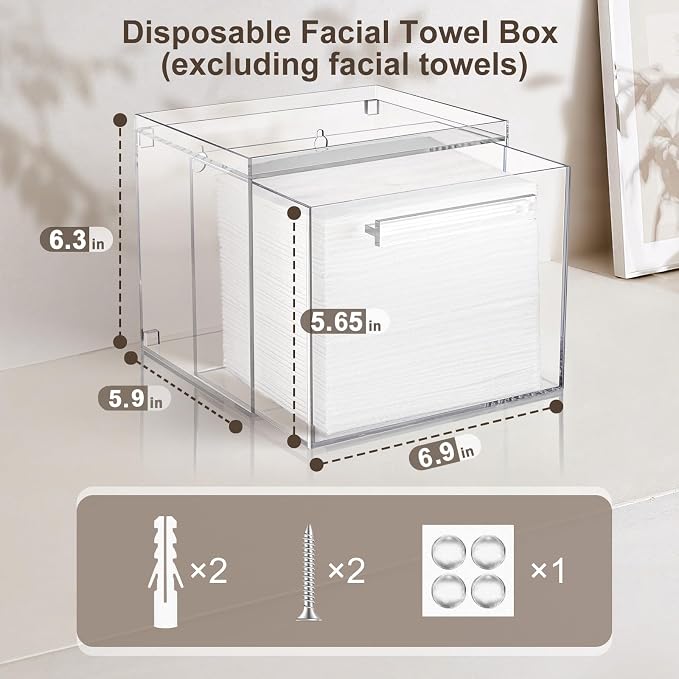 Disposable Facial Towels Storage Box - Image 5