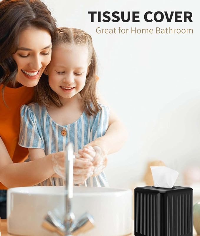 Livelab Square Plastic Tissue Box Holder - Image 4