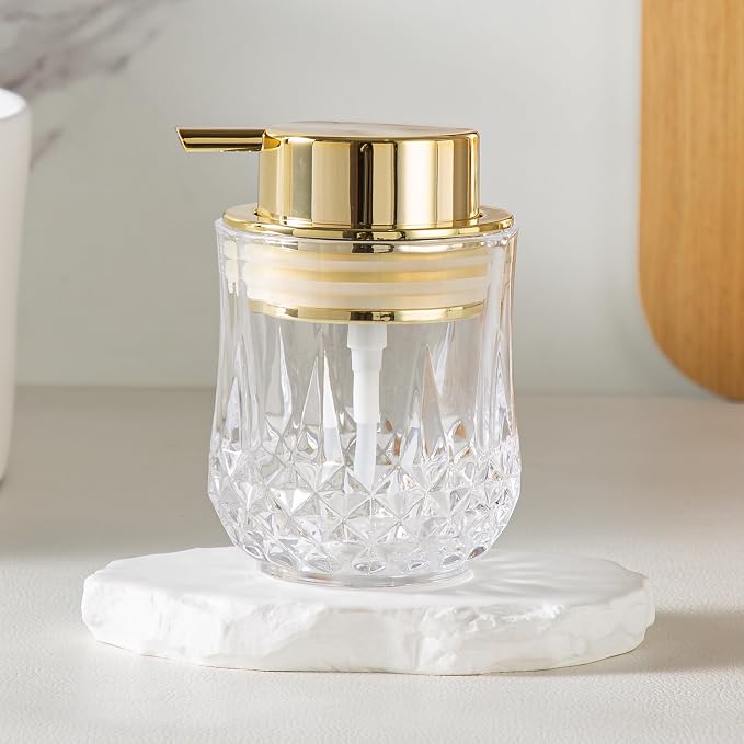 Glass Soap Dispenser, Bathroom Hand Liquid Soap Dispensers, Refillable Dish - Image 7