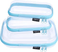 3 Pack Hard Sided Clear Zipper Case by Unknown