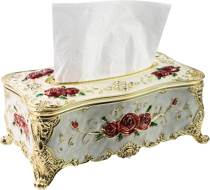 Geesatis Tissue Box Cover, Rectangle Tissue Box Holder, Rectangular Napkin by GeesatisToolHardware
