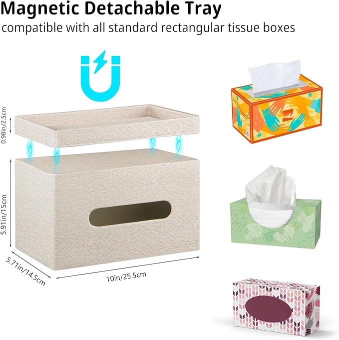 YAPISHI Large Tissue Box Cover Rectangle - Image 3