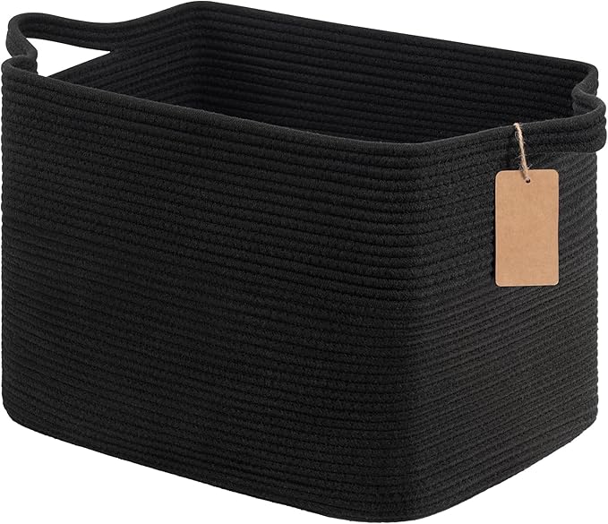 Goodpick Woven Storage Baskets for Organizing, Nursery Cotton Rope Basket for by Goodpick