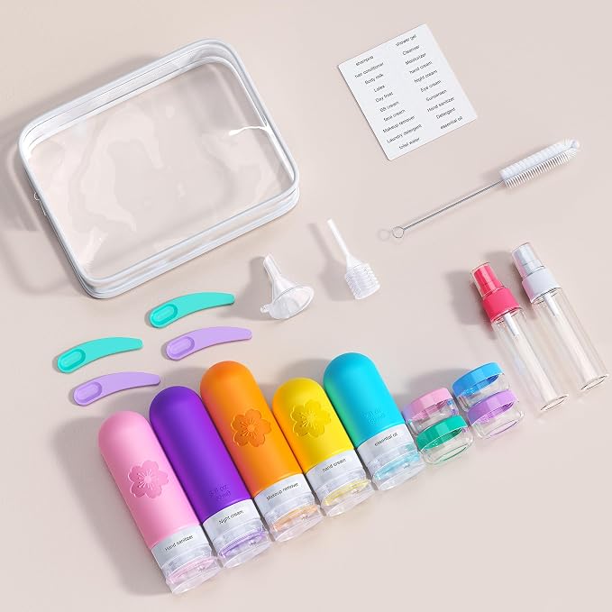 20Pack Travel Bottles for Toiletries, TSA Approved Travel Bottles Silicone - Image 6