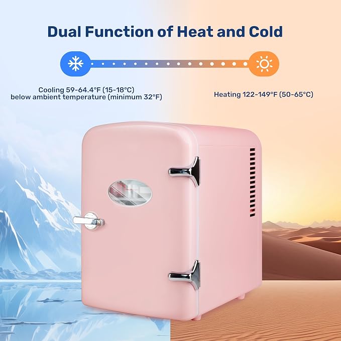 Simple Deluxe 4L/6 Can Portable Mini Fridge - Image 3