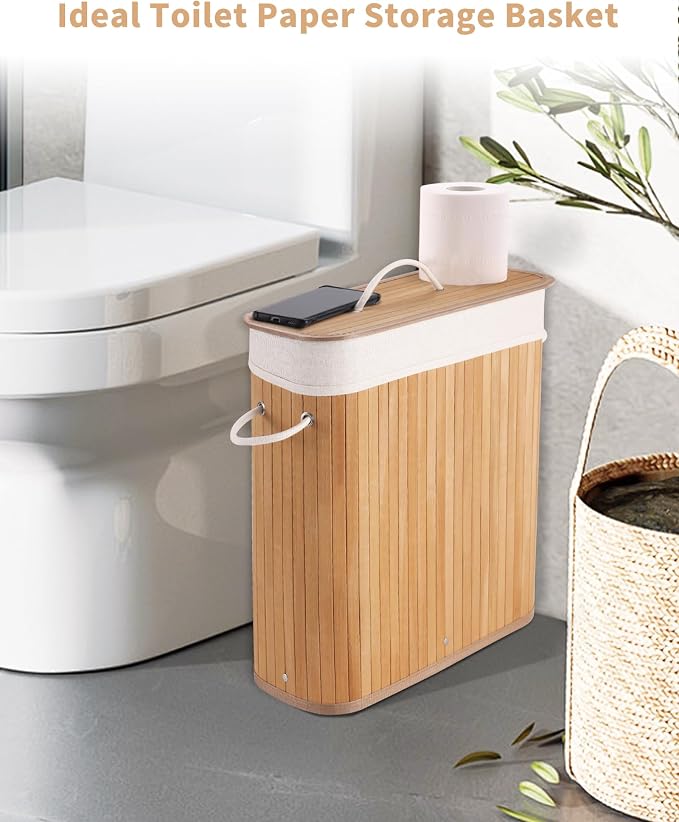 Bamboo Toilet Paper Storage - Image 2