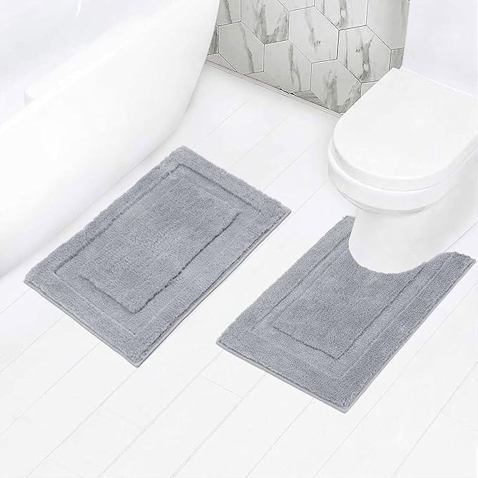 SHACOS Small Bathroom Rugs Set of 2 Pieces Bath Rugs by SHACOS