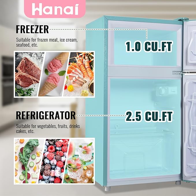 WANAI 3.5 Cu.ft Refrigerators Full-sized Fridge - Image 2