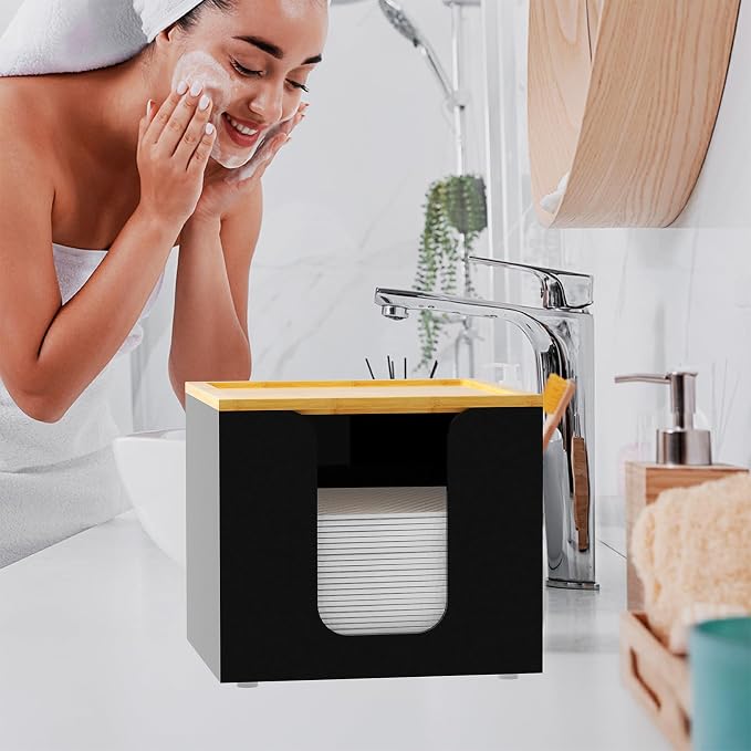 VITVITI Disposable Face Towel Holder Box, Acrylic Facial Towel Container - Image 5