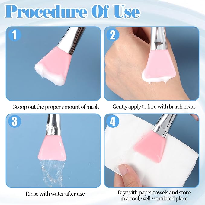 7PCS Silicone Brush Applicator Kit, Resin Brush Applicator UV Resin Brushes - Image 5