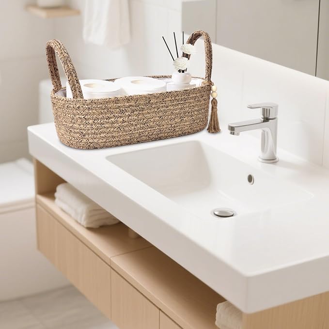 ABenkle Small Storage Basket for Toilet Tank Top - Image 6