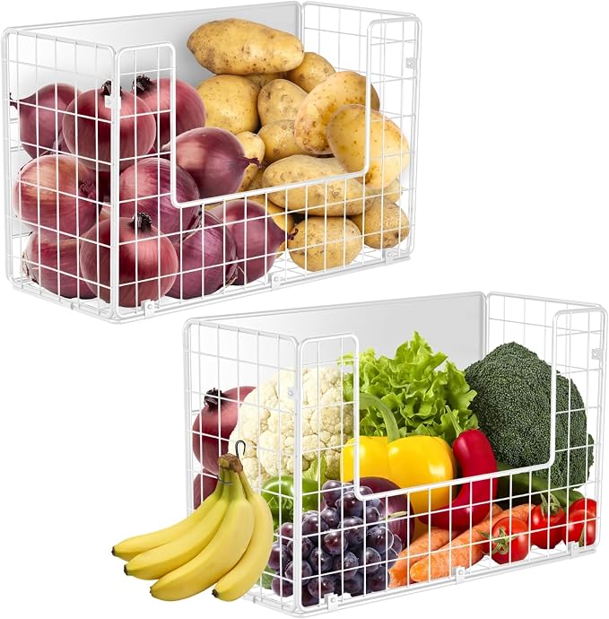 Ofiray-home Magnetic Fridge Shelf, Fruit Potato & Onion Storage Bins, Pantry by Ofiray-home