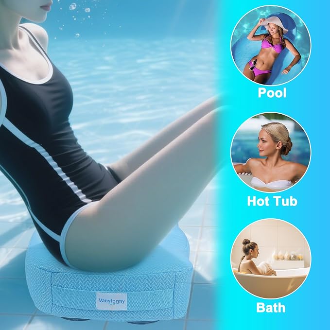 Hot Tub Booster Seat for Adults, Weighted Non-Slip Spa Cushion Pillow - Image 2