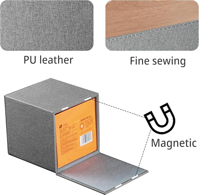 Leather Tissue Box Cover Square, Upgrade 99% Compatible Large Size, Modern - Image 4