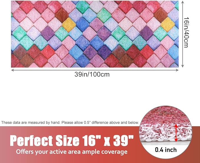 Bathtub Mat Shower Mat Non-Slip: 16x 39 Inch Soft Comfort Bath Mat - Image 7