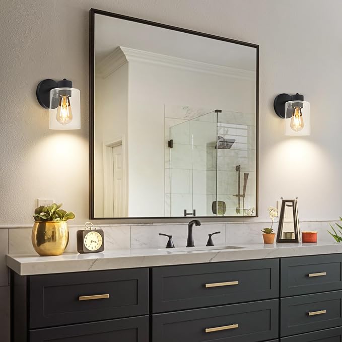 Black Bathroom Wall Sconces: Vanity Fixtures - Image 6