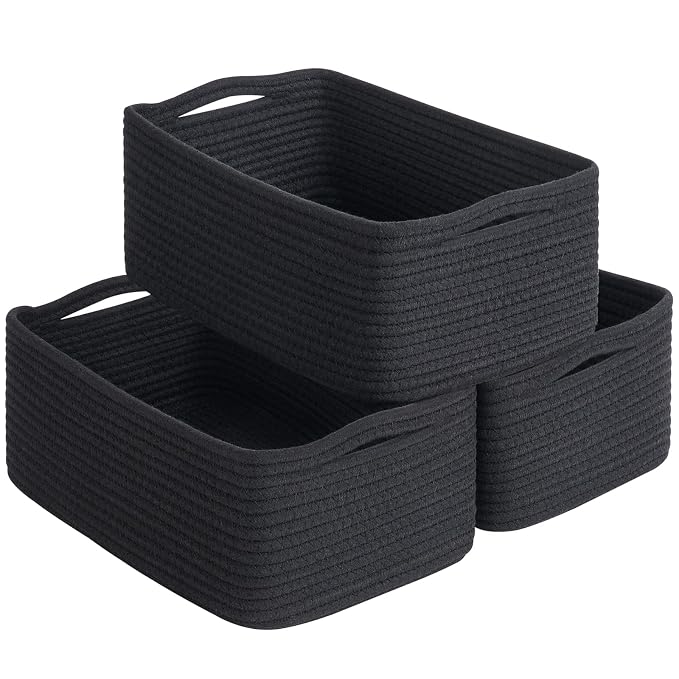Goodpick Storage Baskets, Rope Shelf Basket Small Baskets by Goodpick