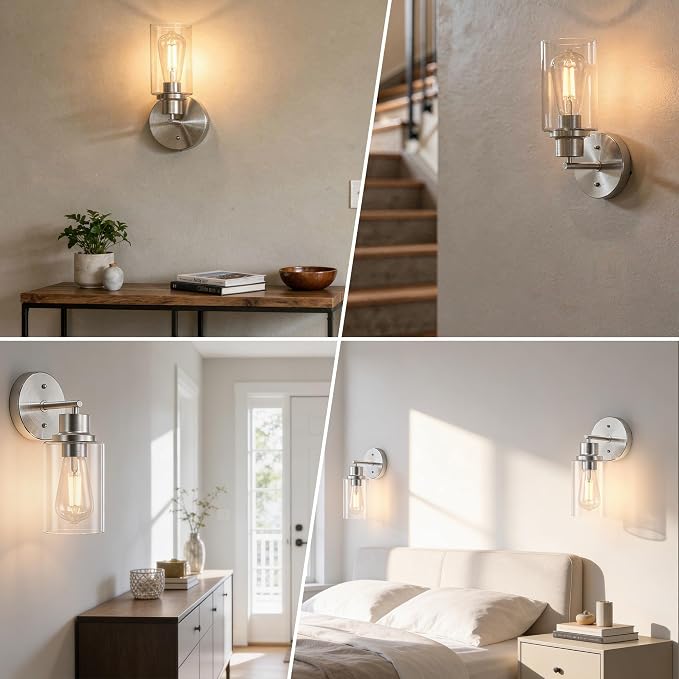 1-Light Bathroom Wall Sconce - Image 9