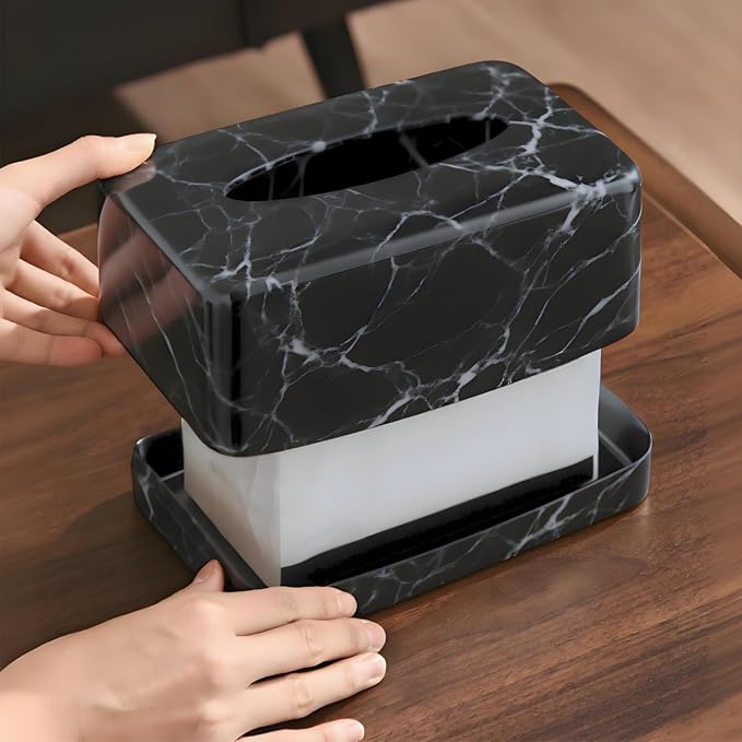 Tissue Box Holder, Rectangular Napkin Dispenser Box Cover, Restaurant - Image 5