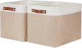 HNZIGE Fabric Storage Baskets for Organizing Large Canvas Rectangular Storage by HNZIGE