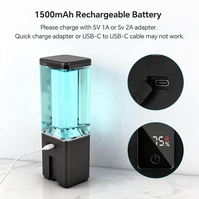 LAOPAO Automatic Soap Dispenser Wall Mount Rechargeable Liquid Soap Pump - Image 4