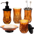 Bathroom Accessories Set, Complete Lotion Soap Dispenser, Toothbrush Holder by ZIVQEXMURL
