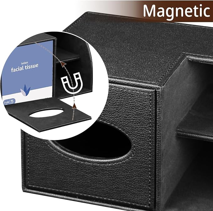 PU Leather Square Tissue Box Cover - Image 4