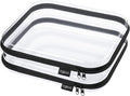 Hard Sided Clear Zipper Case for Storage- Professional-Grade Plastic Clear by Unknown