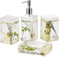 Locco Decor 4 Piece Acrylic Liquid 4D Floating Motion Bathroom Vanity Accessory by LoccoDecor