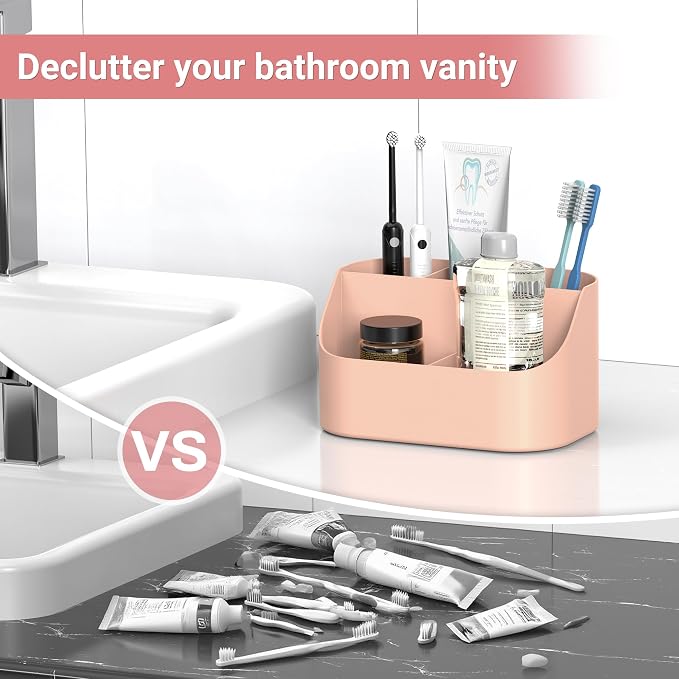 Toothbrush Holders for Bathrooms, Toothpaste and Electric Tooth Brush Holder - Image 4