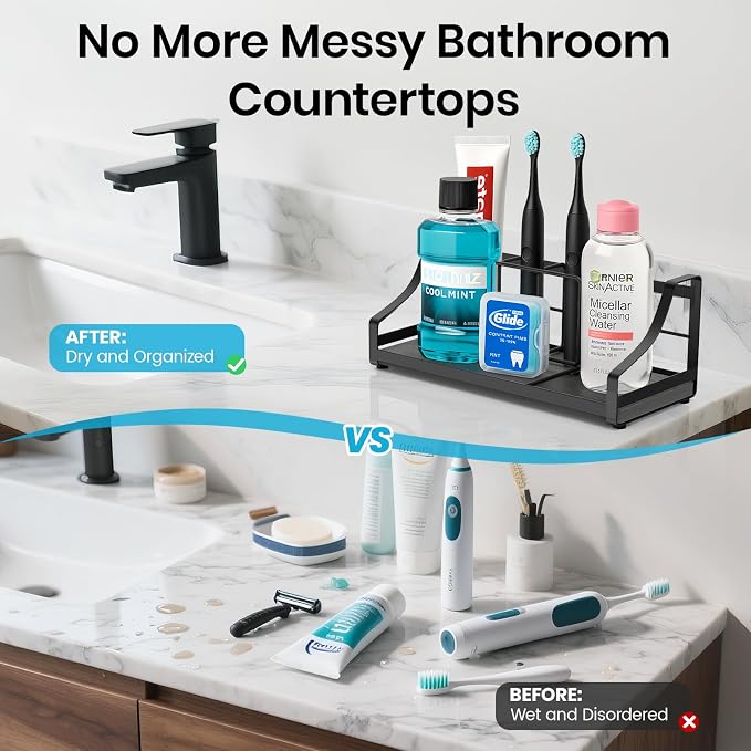 BOTEMY Toothbrush Holder with Instant Drying Stone - Image 6