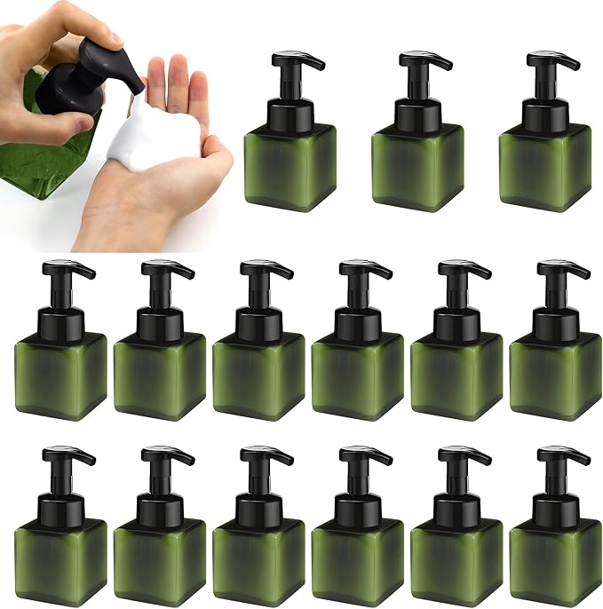 8.5 oz Foaming Soap Dispenser Plastic Foaming Pump Bottle, Refillable Dispenser by Unknown