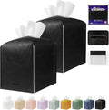 Tissue Box Holder Cover Square Tissue Cube Cover PU Leather Tissue Organizer by DecorateYourHome