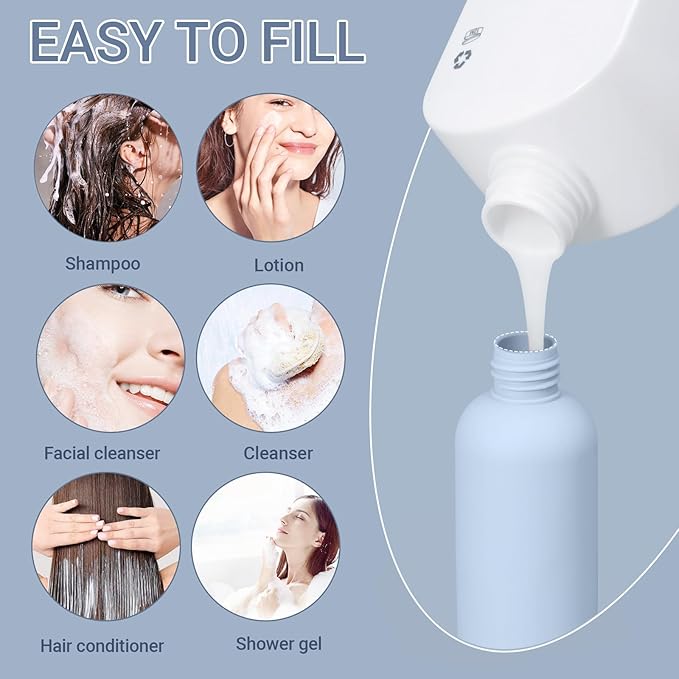 8.8oz Travel Essentials Shampoo Bottles - Image 2