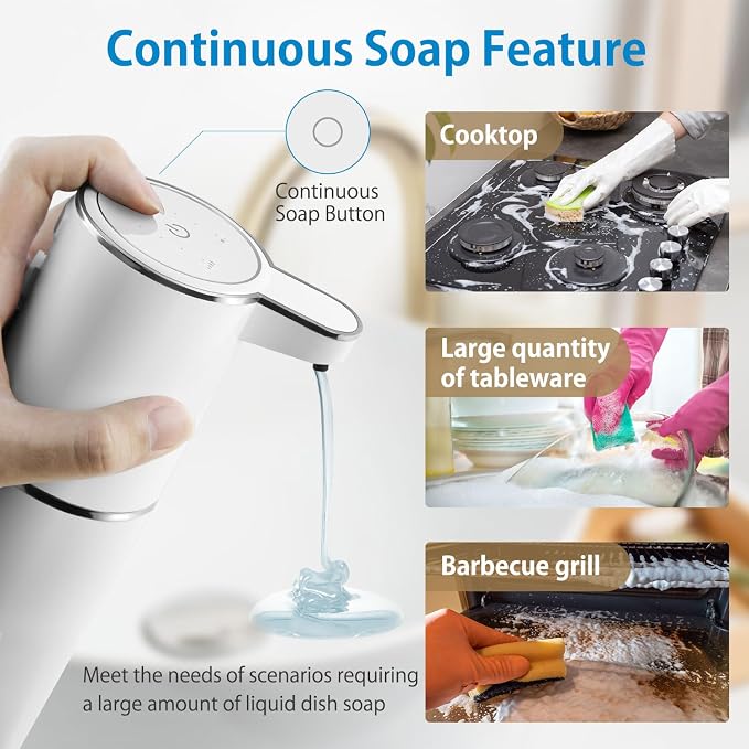 Automatic Liquid Soap Dispenser, 4-Level Adjustable, Wall Mount, USB - Image 4