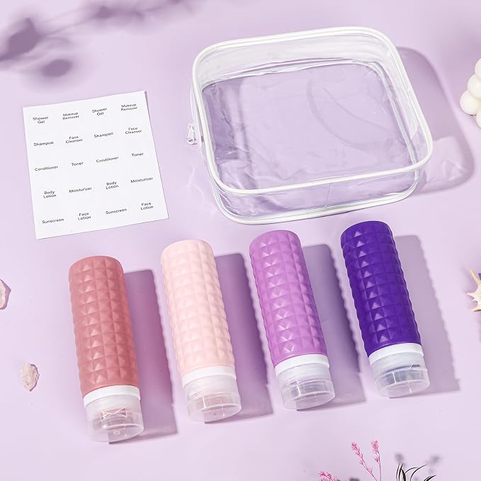 Travel Bottles for Toiletries, TSA Approved Travel Size Containers, Leak Proof - Image 2