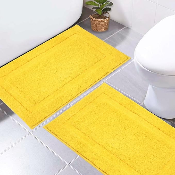 SHACOS Super Soft Bathroom Rugs Set of 2 Pieces 20x32 inch Non Slip Fluffy by SHACOS