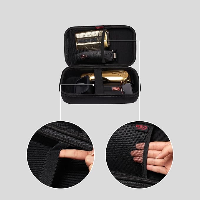 RED by Kiss Men Grooming Portable Organizer BagTravel Pouch Organize Shaver - Image 6