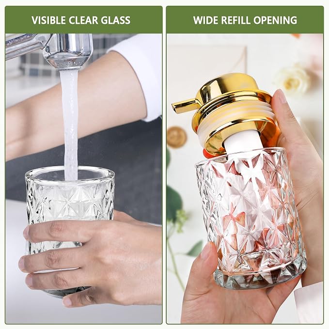 Glass Foaming Soap Dispenser Refillable Foaming Hand Soap Dispenser - Image 4